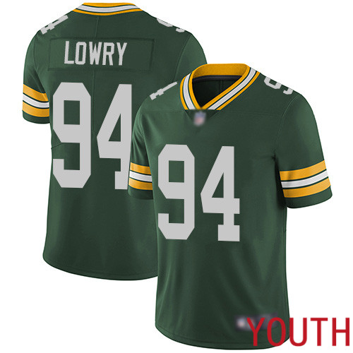 Green Bay Packers Limited Green Youth #94 Lowry Dean Home Jersey Nike NFL Vapor Untouchable->green bay packers->NFL Jersey
